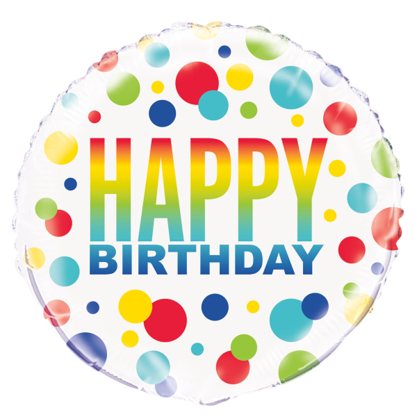 Standard Rainbow Spots Birthday